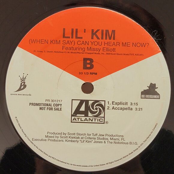 VINTAGE VINYL Lil' Kim: (When Kim Say) Can You Hear Me Now? w Missy E - Promo LP - Picture 4 of 4